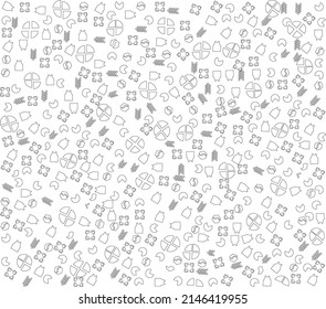 Abstract Geometric shapes background, memphis style Geometric pattern memphis style background