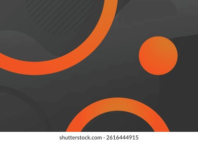 Abstract geometric shapes background. Minimal shapes composition. Modern and simple dark backdrop.
