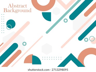 Fondo de Formas geométricas Abstractas en tonos pastel