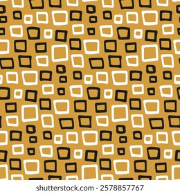 Abstract geometric shapes for background pattern. Handwritten squares for fabric print for outerwear, warm jackets, quilted coats, children's overalls, textile winter boots. Modern wallpaper, texture.