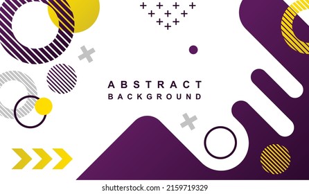 fondo de formas geométricas abstractas con colores púrpura y amarillo