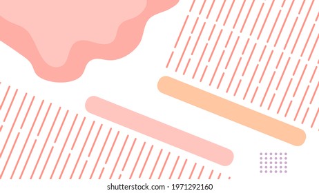 ABSTRACT GEOMETRIC SHAPES BACKGROUND RED FLAT COLOR DESIGN VECTOR TEMPLATE FOR WALLPAPER COVER DESIGN 