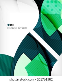 Abstract geometric shapes background - semicircle round glossy pieces in modern business composition