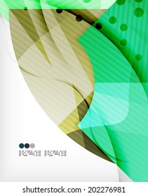 Abstract geometric shapes background - semicircle round glossy pieces in modern business composition