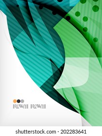 Abstract geometric shapes background - semicircle round glossy pieces in modern business composition