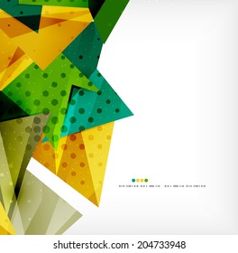 Abstract geometric shapes background - semicircle round glossy pieces in modern business composition