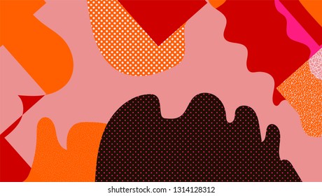 Abstract geometric shapes background in abstract style. Abstract futuristic backdrop. Graphic element. Design template element. Business vector illustration. Trendy design template. Futuristic design.