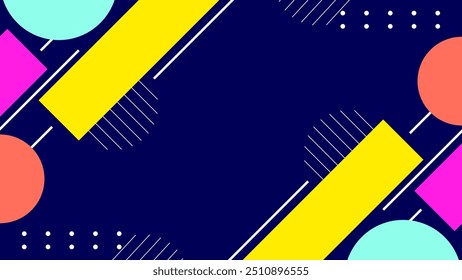 Abstract geometric shapes background. Suitable for banner, poster, wallpaper, presentation, cover.
