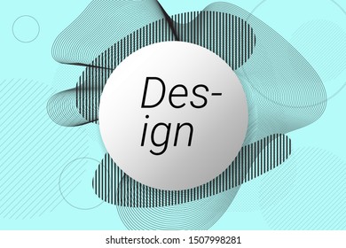 Abstract Geometric Shapes Background. Swirl Background .Vector Illustration.