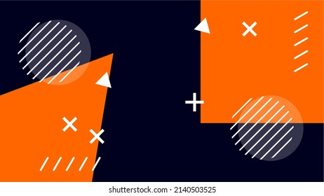 Abstract geometric shapes background. Template for poster, backdrop, book cover, brochure, and vector illustration.