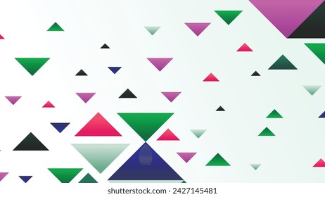 Fondo de formas geométricas abstractas con triángulo. Aplicable para pósters, banners, volantes, etc