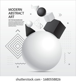 Abstract geometric shapes background. vector illustration