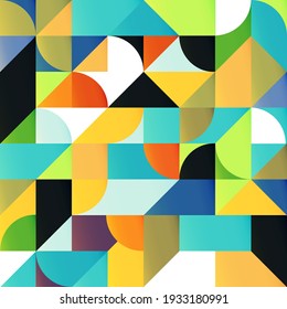 Abstract Geometric Shapes Background. Vector background