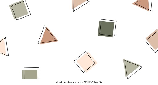 Abstract geometric shapes background vector