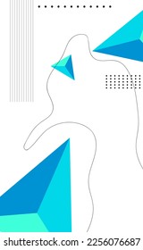 Abstrakte geometrische Formen Hintergrund für Web Design , Print, Präsentation, Banner , Flyer, Magazin. Design