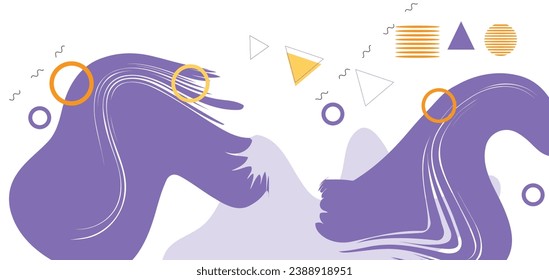 Abstract geometric Shapes Background for Web Design 