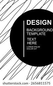 Abstract geometric shapes background. White and black colour shape. Design elements in playful colours. For posters, layout social media post, branding, flyer. Vector illustration