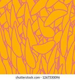 Abstract geometric shapes background. Yellow and pink color. Vector, isometric.