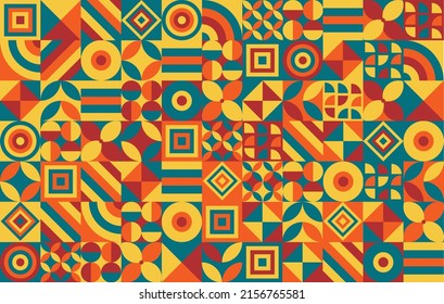Abstract Geometric Shapes Background. You can use this image as wallpaper, a book cover, or to print. Vector Illustration.