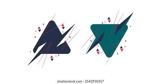 Abstract geometric shapes background for your design