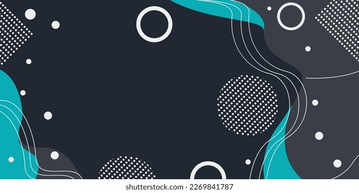Abstract geometric shapes banner background