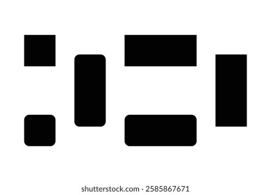 Abstract geometric shapes in black and white.