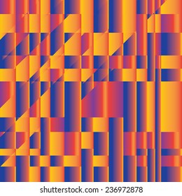 Abstract geometric shapes (blue)