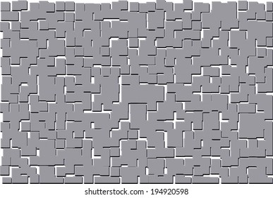 Abstract geometric shapes chaotic, background. Vector illustration