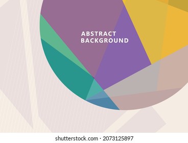 Resumen de formas geométricas, círculo de formas. Banner elegante para tu diseño. Bajo estilo polaco moderno. Ilustración del vector