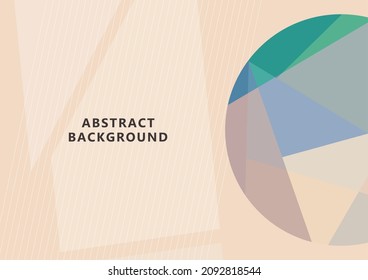Resumen de formas geométricas, círculo de formas. Banner elegante para tu diseño. Bajo estilo polaco moderno. Ilustración del vector