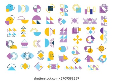 Colección de Formas geométricas Abstractas para diseños creativos