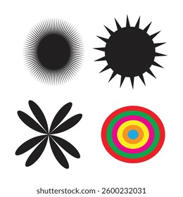 Abstract Geometric Shapes Collection vector art