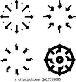 Abstract Geometric Shapes Collection Vector