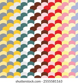 abstract geometric shapes. color repetitive background. vector seamless pattern. fabric swatch. wrapping paper.