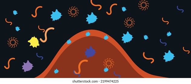 Abstract Geometric Shapes colorful  Background for Web Design, Print, Presentation, banner, flyer, magazine. Design