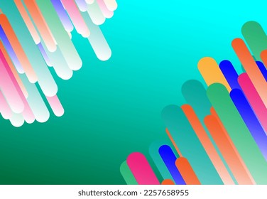  abstract geometric shapes and colorful background