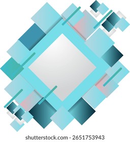 Formas geométricas abstratas Design colorido. Design abstrato mínimo para papel de parede, brochura, cartão, post de mídia social etc. Formas coloridas com elementos gráficos de gradiente, formas etc.