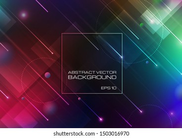 Abstract geometric shapes colors background. Vector Eps10