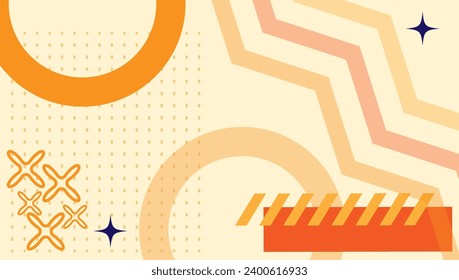 abstract geometric shapes composition background. Abstract geometric shapes composition for web banner, flyer, poster, brochure, cover