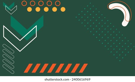 abstract geometric shapes composition background Green Color. Abstract geometric shapes composition for web banner, flyer, poster, brochure, cover