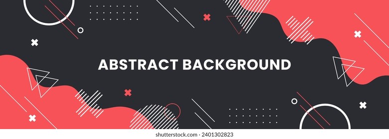 abstract geometric shapes composition background. colorful geometric shapes background for web banner, header, flyer, poster, brochure, cover, presentation