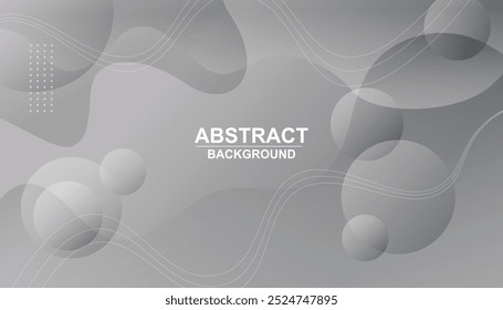Abstrakte geometrische Formen Zusammensetzung Hintergrund. graue geometrische Formen. cooles Hintergrunddesign für Flyer, Poster, Broschüre, Cover. Vektorgrafik