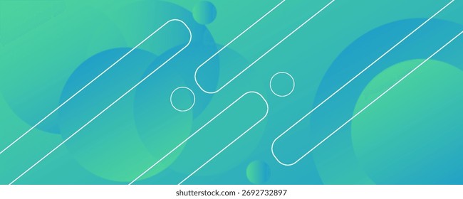 fundo de composição de formas geométricas abstratas. fundo de formas geométricas de gradiente azul e verde para banner web, folheto, cartaz, folheto, capa