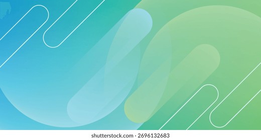 abstract geometric shapes composition background. blue and green gradient geometric shapes background 