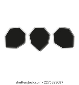 formas geométricas abstractas. Banner creativo, vector de etiqueta. Ilustración vectorial.
