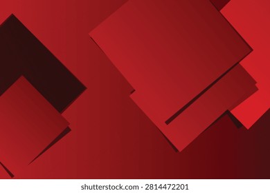 Abstract geometric shapes in deep red and maroon tones redshapes shadows