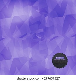 Abstract Geometric Shapes Design. Blurred and Low Poly Style Background Template
