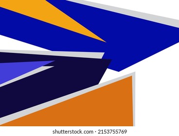 Abstrakte geometrische Formen in verschiedenen Farben. scharfe Dreiecke. Kann für Wallpaper, Poster, Präsentationen, Broschüren, Cover, Banner, Werbung verwendet werden. Vektorgrafik