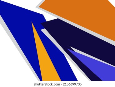 Abstract geometric shapes in different colors. Sharp triangles. Can be used for wallpapers, posters, presentations, brochures, covers, banners, advertisements. Vector illustration