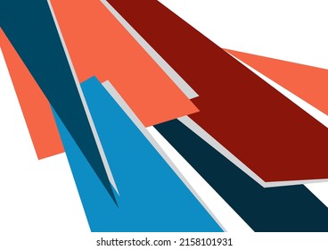 Resumen de formas geométricas en diferentes colores. Afilados triángulos. Se puede usar para papeles pintados, afiches, presentaciones, folletos, portadas, pancartas, anuncios. Ilustración del vector
